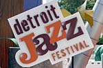 Detroit Jazz Festival sign